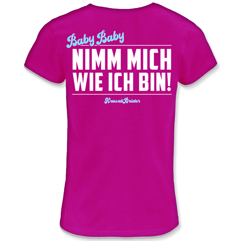 KrawallBrüder - Baby Baby, Girly-Shirt pink