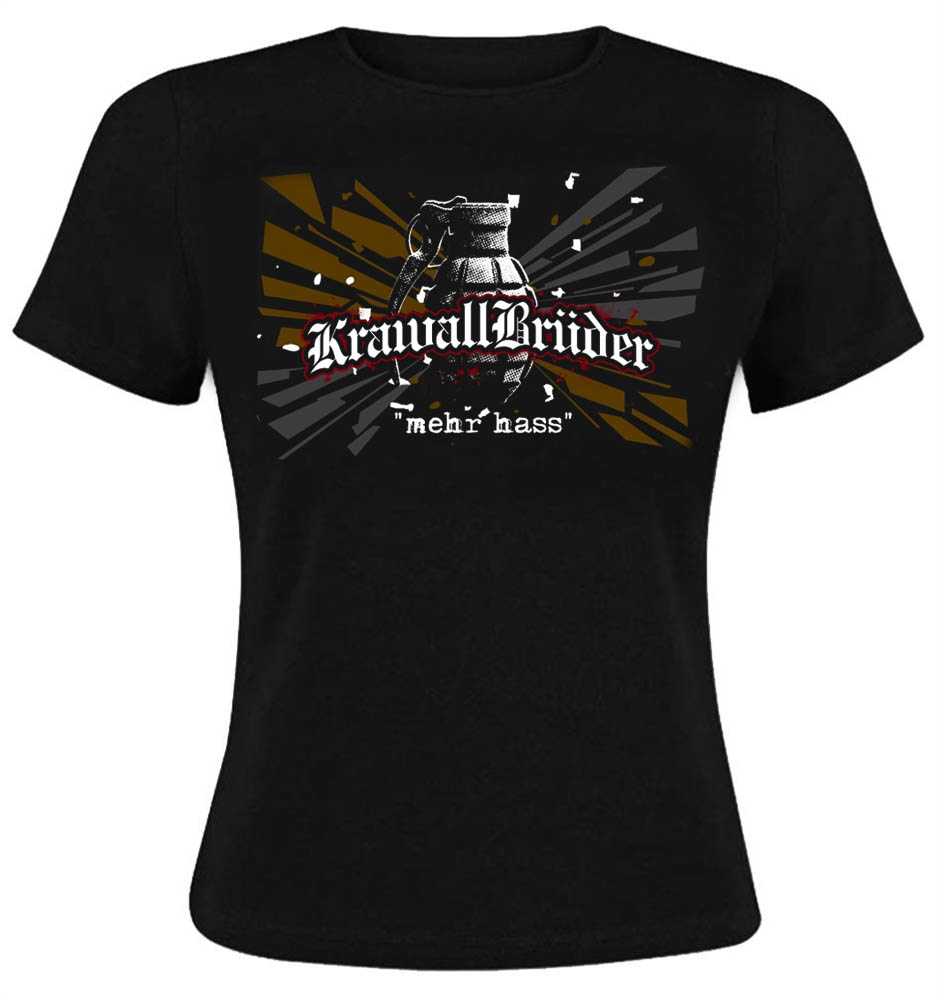 KrawallBrüder - Mehr Hass, Girl-Shirt [schwarz]