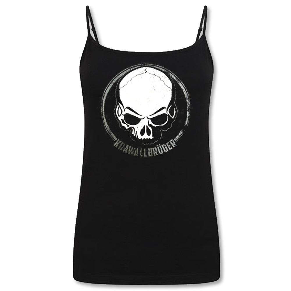 KrawallBrüder - Skull 24, Spaghetti-Top, schwarz