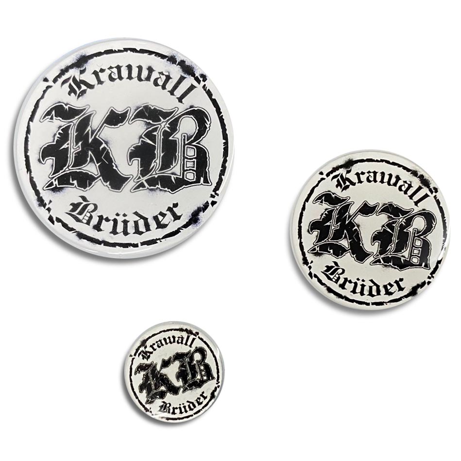 KrawallBrüder - Logo, Earplug weiss 6-35mm