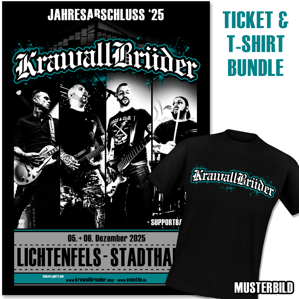 KrawallBrüder - Jahresabschluss '25, 05.+06. Dez 2025 Lichtenfels Early Bird Ticket + T-Shirt