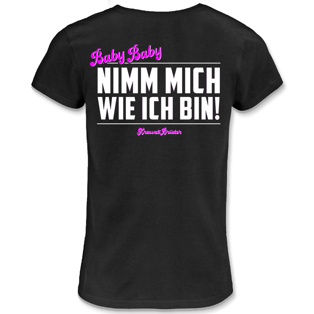 KrawallBrüder - Baby Baby, Girly-Shirt schwarz