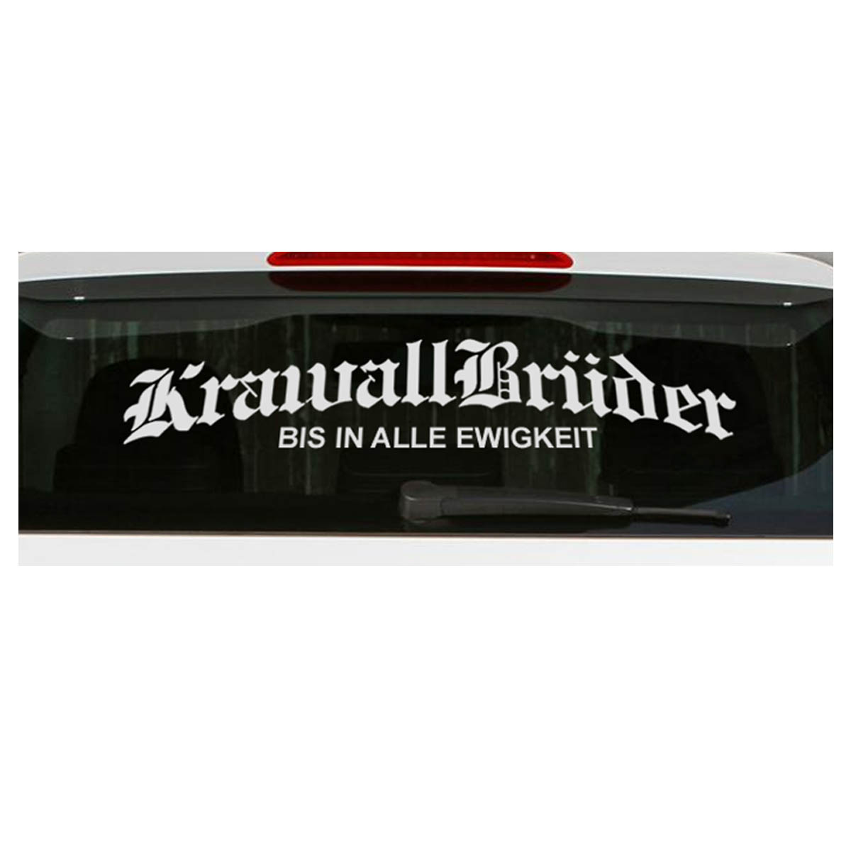 KrawallBrüder - BIAE, Heckscheibenaufkleber