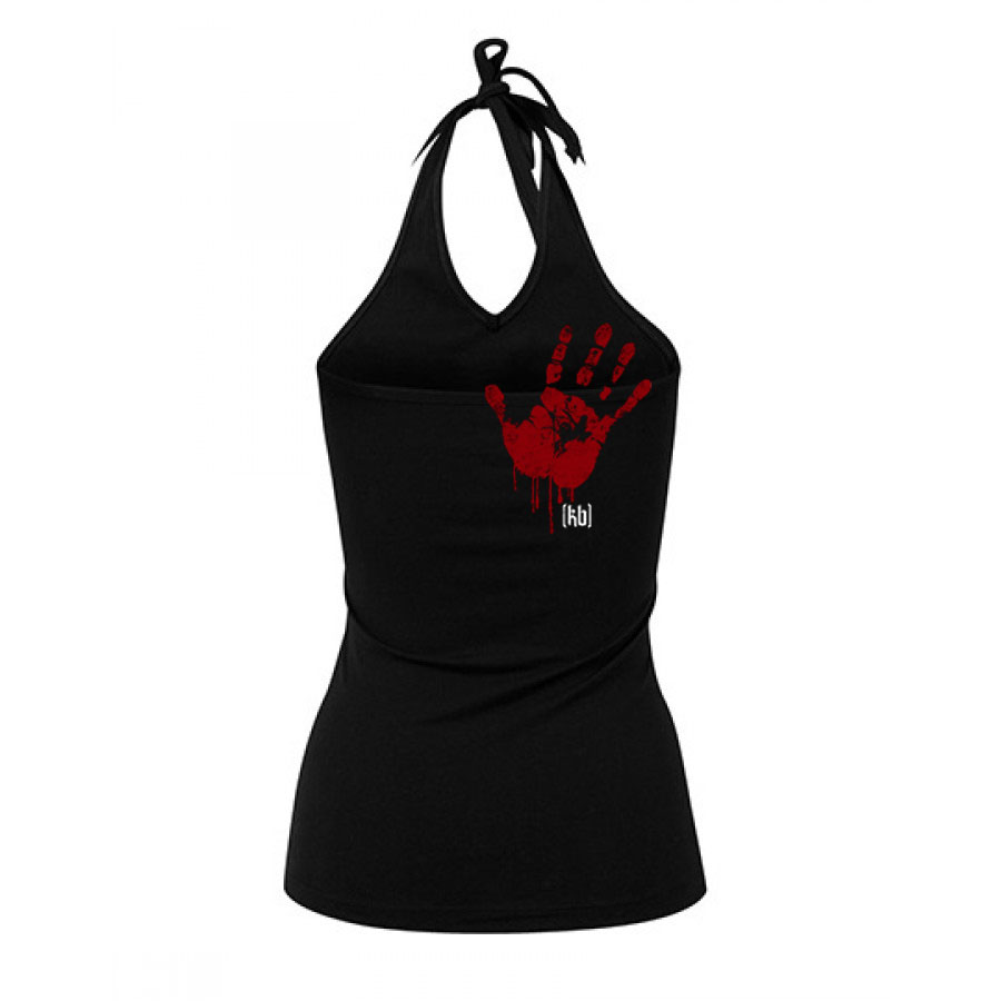 KrawallBrüder - Hand, Girl Neckholder schwarz  AKTION
