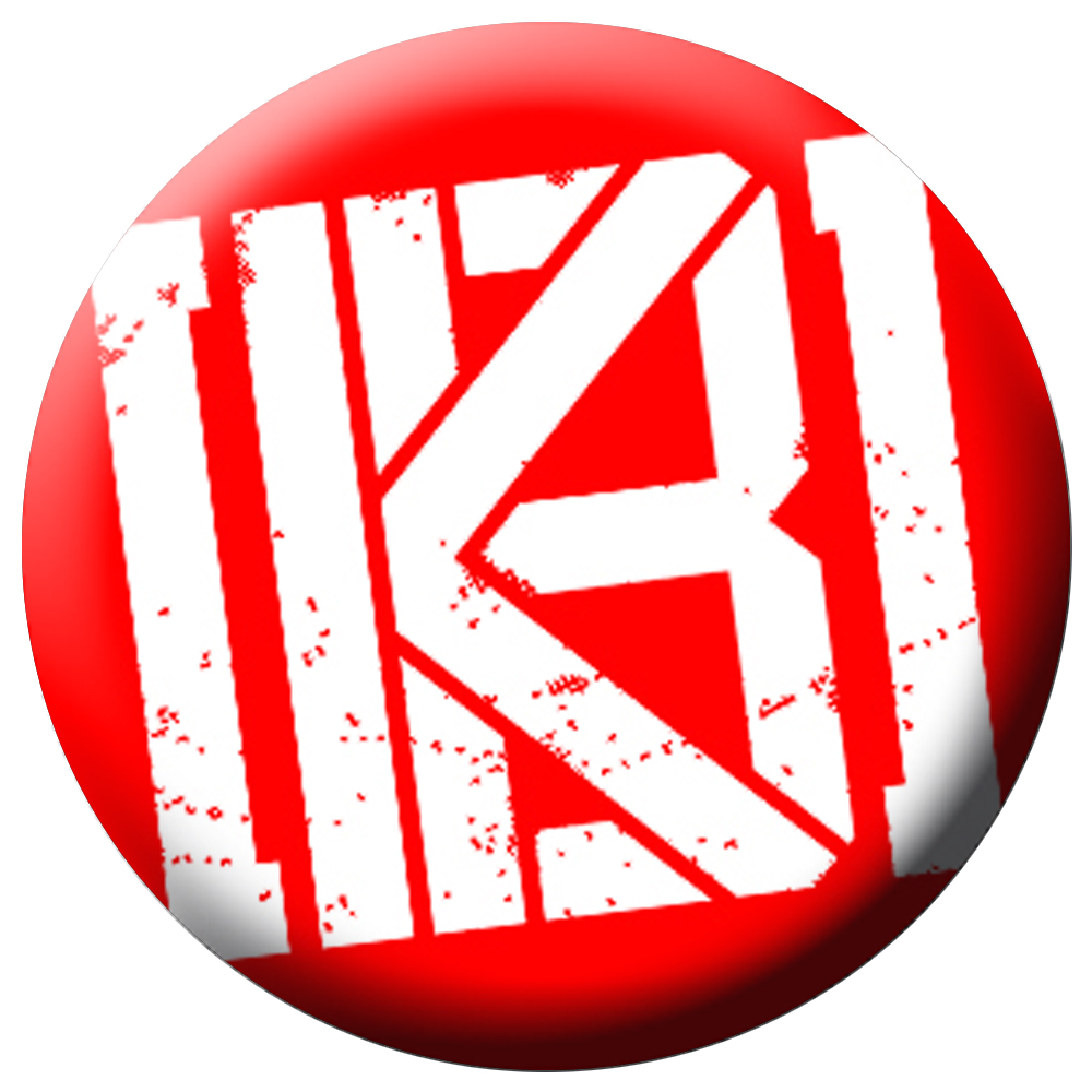 KrawallBrüder  - Logo neu rot, Button