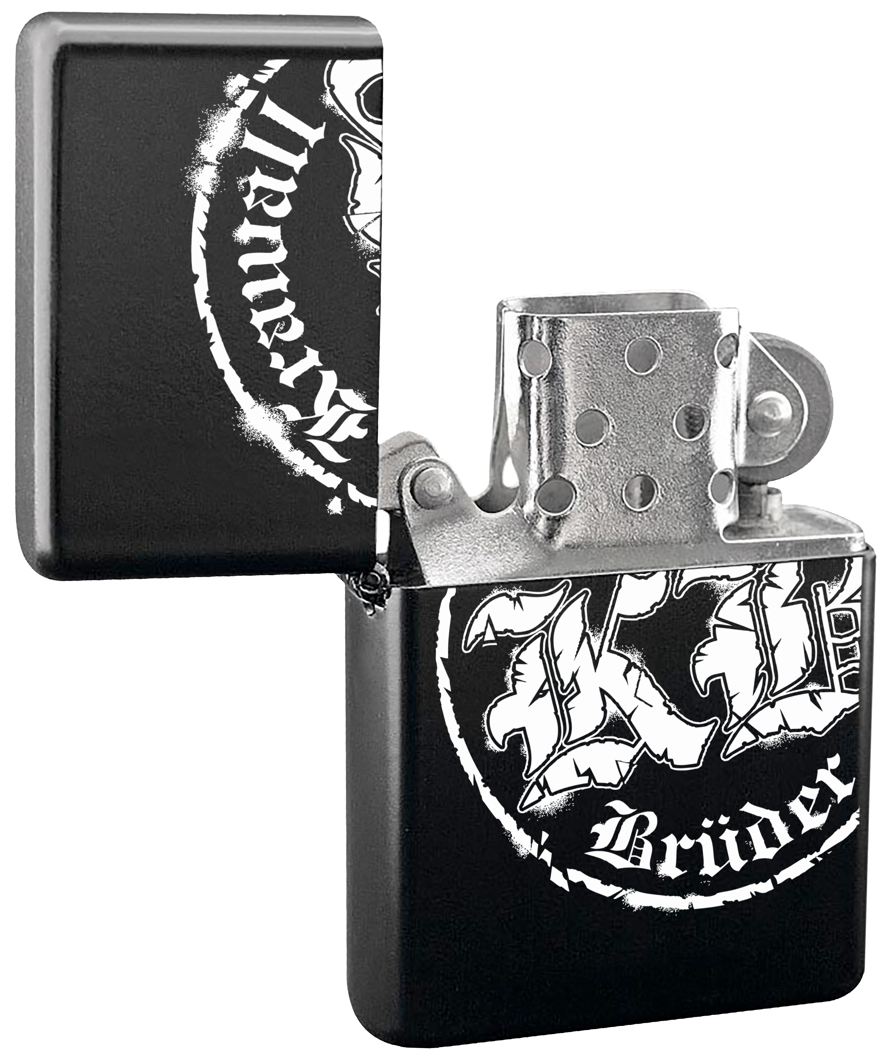 KrawallBrüder - Logo gross, Sturmfeuerzeug schwarz