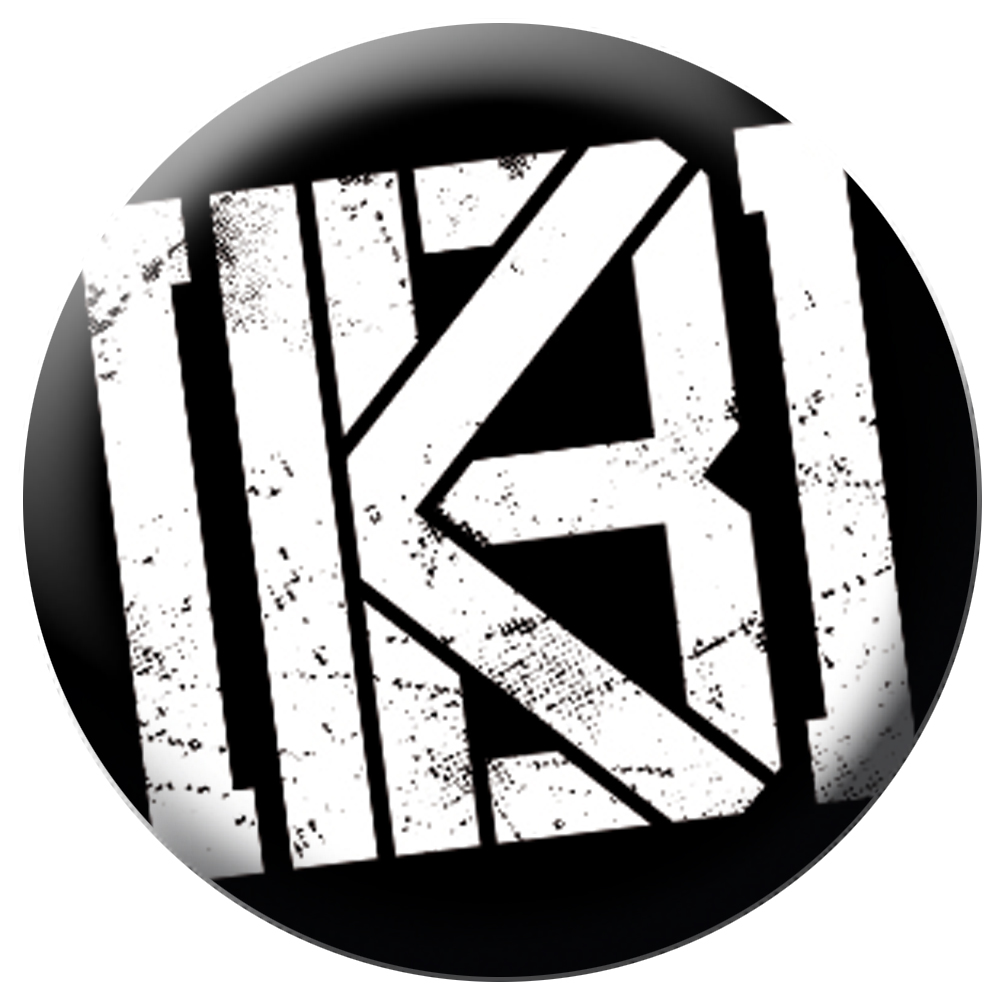 KrawallBrüder - Logo neu schwarz, Button
