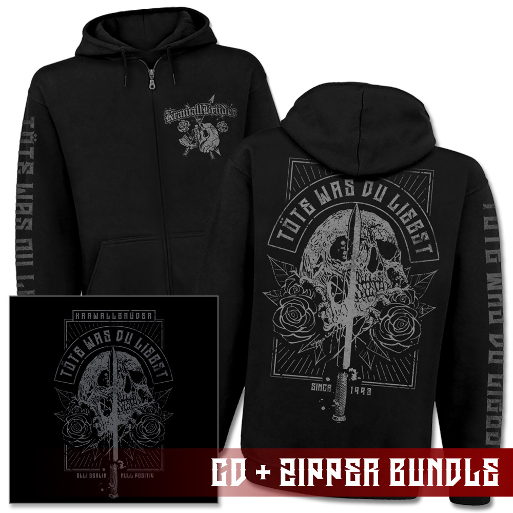 KrawallBrüder - Töte was Du liebst, Kapu-Zipp + CD Bundle