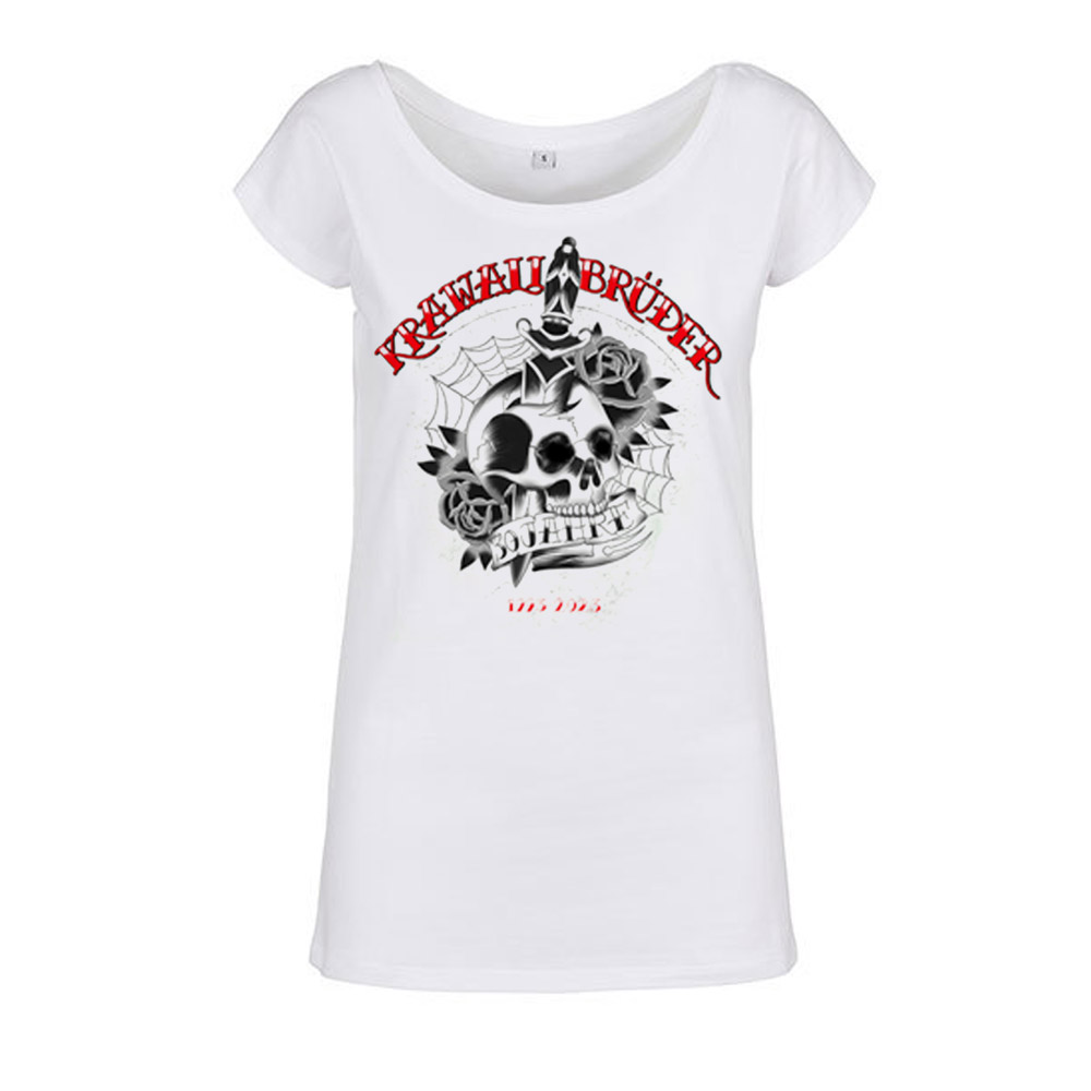 KrawallBrüder - 30 Jahre Tattoo, Girl Shirt, weiss