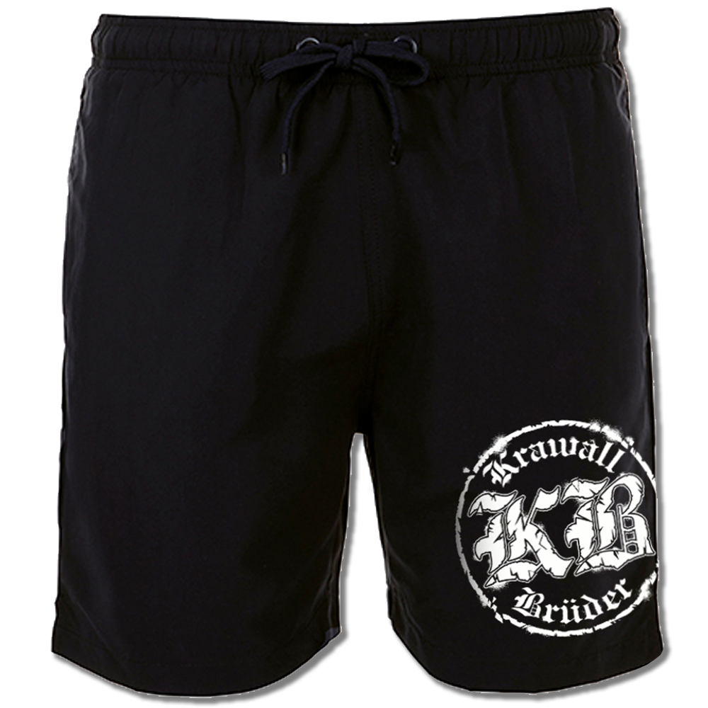 KrawallBrüder - KB Logo rund, Badeshort