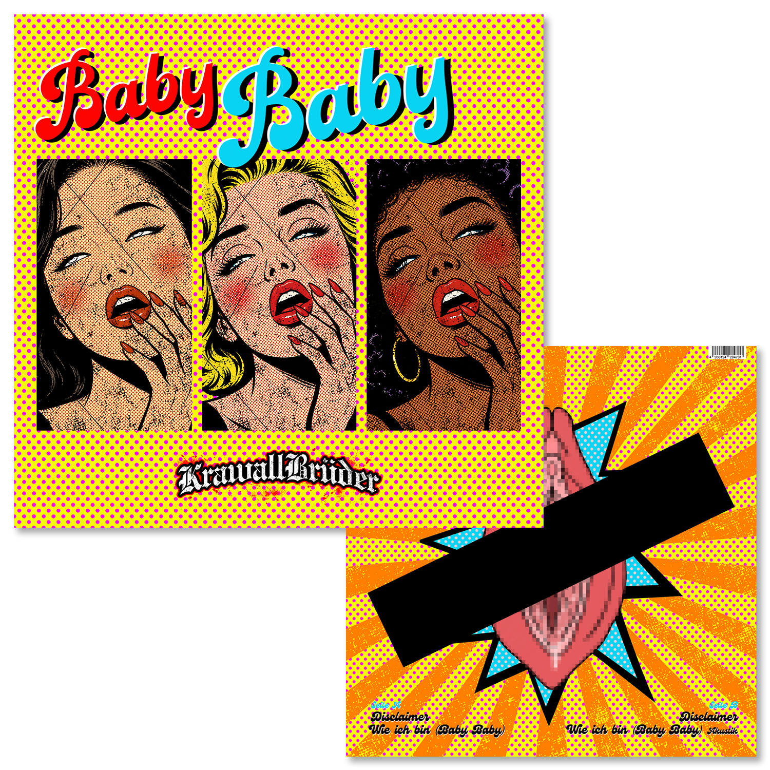 KrawallBrüder - Baby Baby, 12" lim. 300 verschiedene Farben