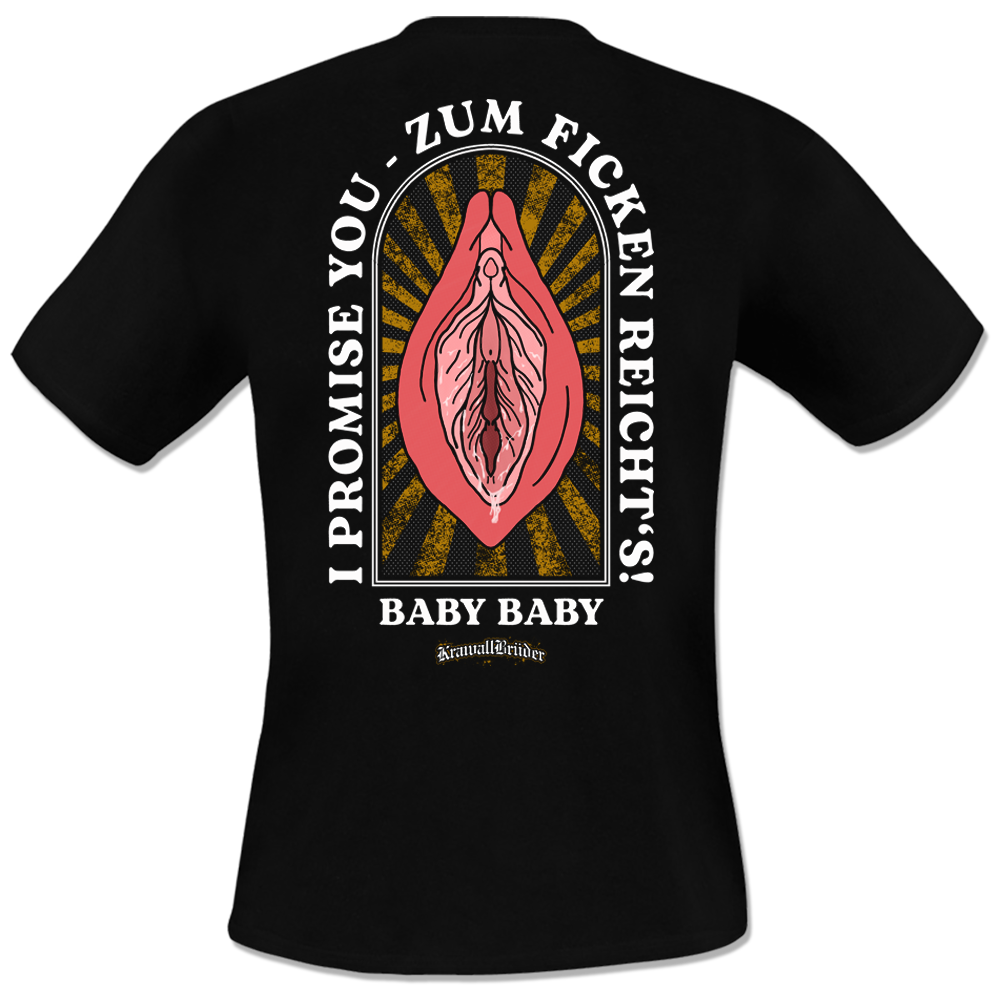 KrawallBrüder - Baby Baby Muschi, T-Shirt schwarz