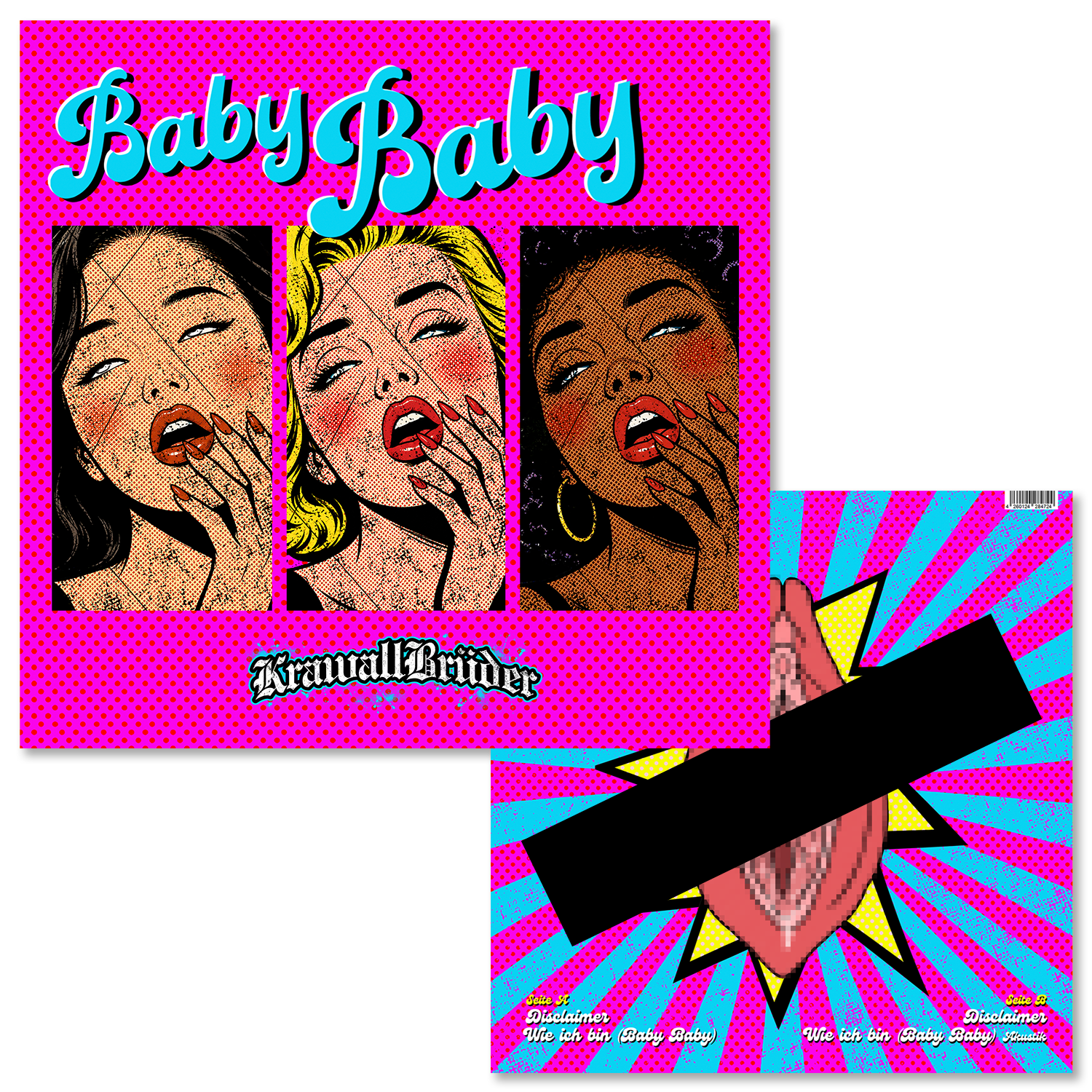 KrawallBrüder - Baby Baby, 12" lim. 300 verschiedene Farben