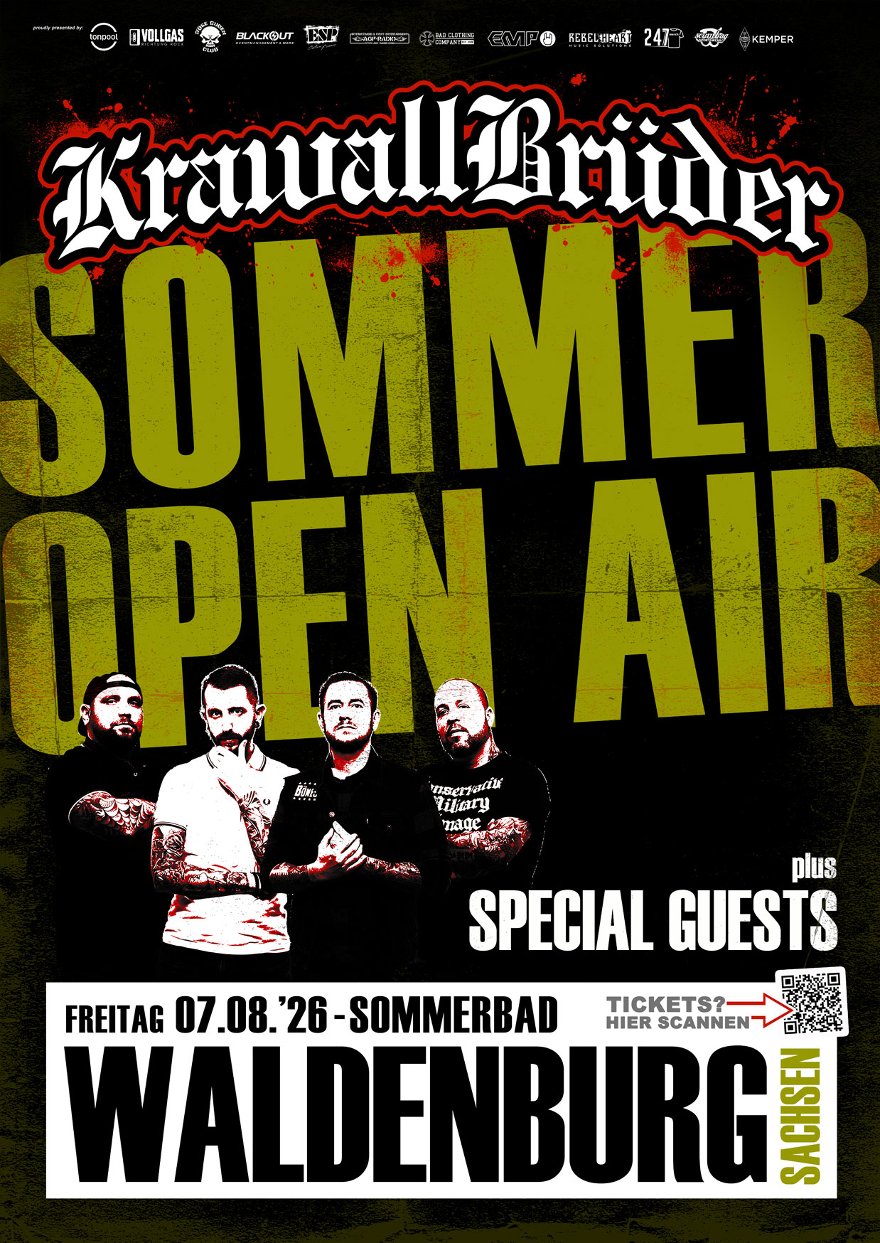 KrawallBrüder - WALDENBURG 07.08.2026, Ticket