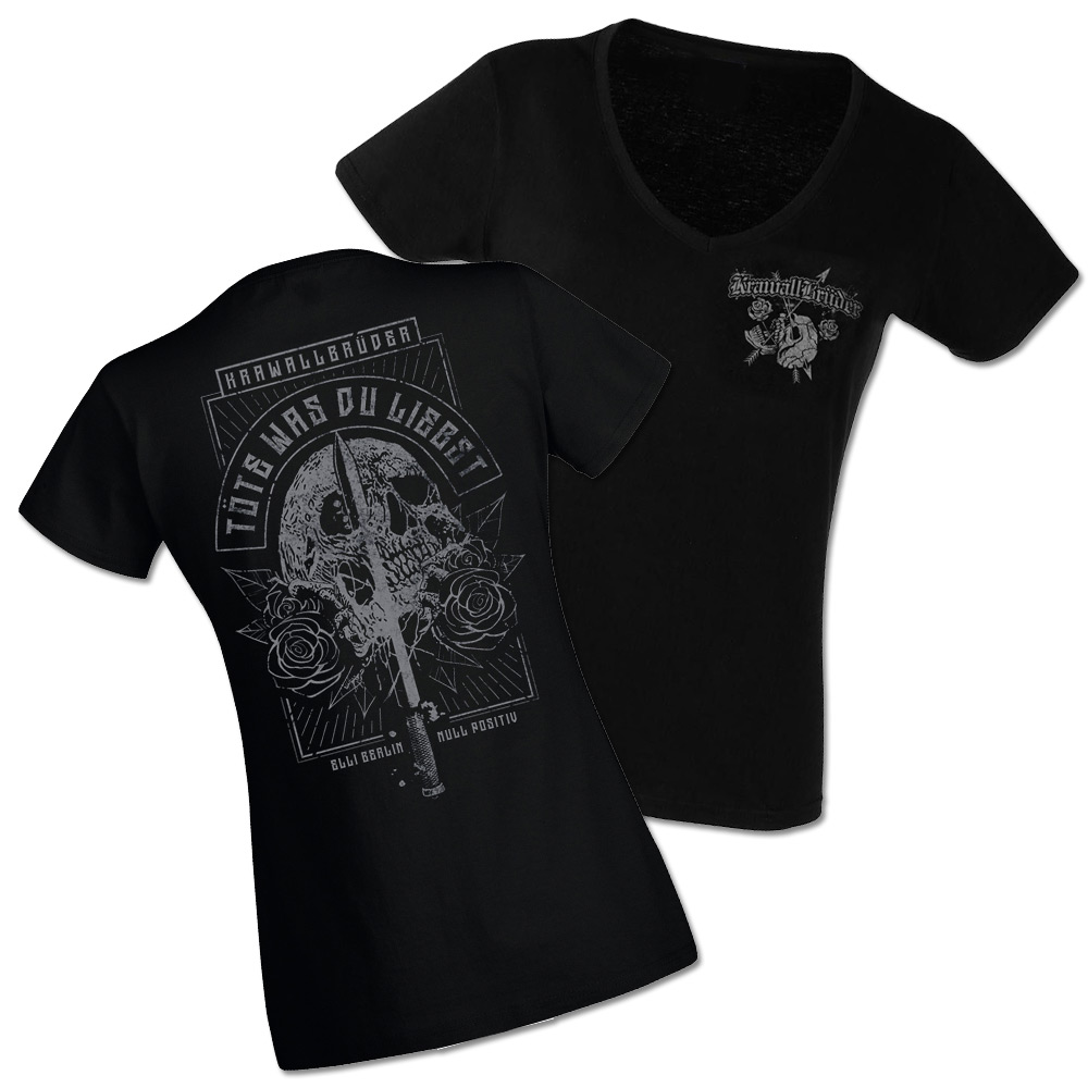 KrawallBrüder - Töte was Du liebst, Girl-Shirt, schwarz  AKTION