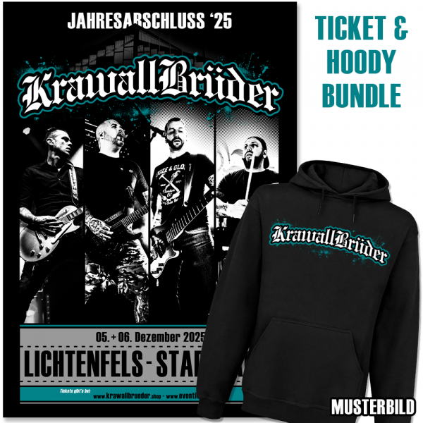 KrawallBrüder - Jahresabschluss '25, 05.+06. Dez 2025 Lichtenfels Early Bird Ticket + Kapuzenpullove