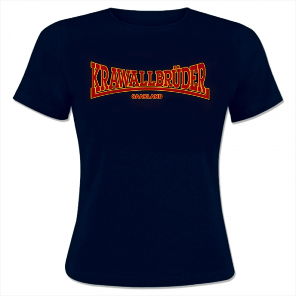 KrawallBrüder - Saarland, Girl-Shirt [Navy]