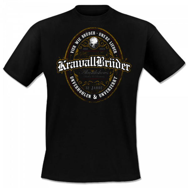 KrawallBrüder - Vier wie Brüder Akustik, T-Shirt, schwarz