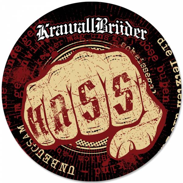 KrawallBrüder - Unbeugsam / Faust, Aufkleber / Sticker