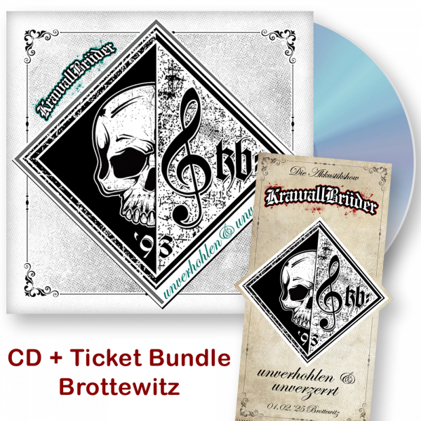 KrawallBrüder - Unverhohlen & unverzerrt III, CD + Ticket Brottewitz 01.02.2025