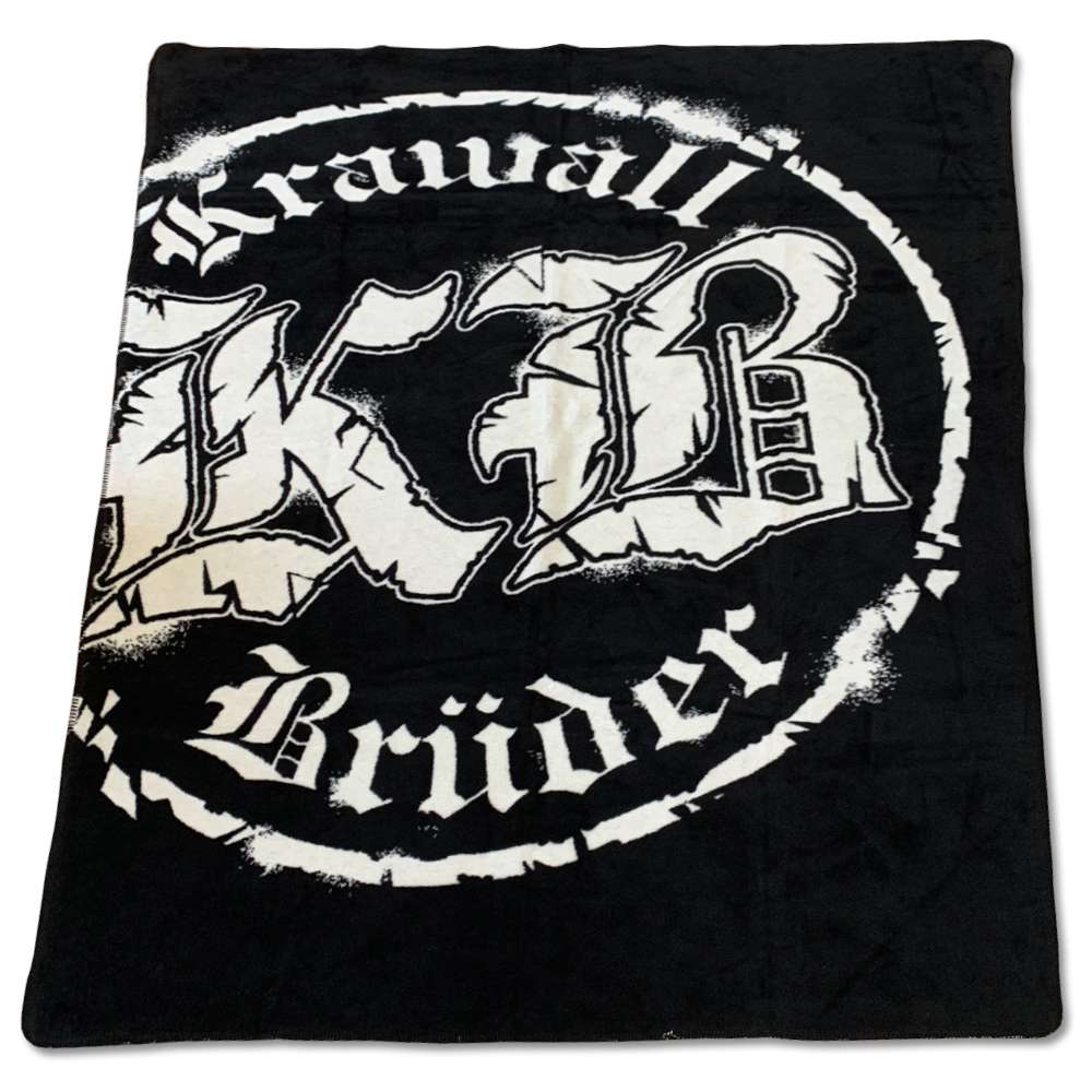 KrawallBrüder Logo schwarz, Decke [sehr schwere Qualität] KrawallBrüder