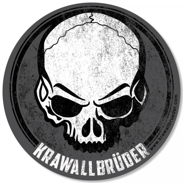 KrawallBrüder - Skull 24, Aufkleber / Sticker