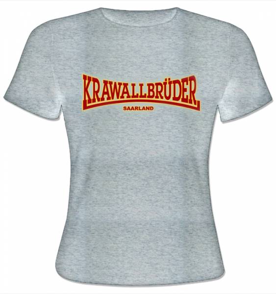 KrawallBrüder - Saarland, Girl-Shirt [grau]