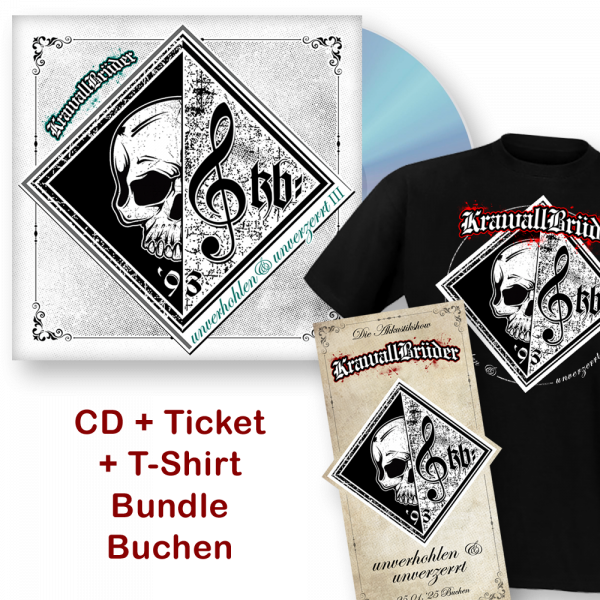 KrawallBrüder - Unverhohlen & unverzerrt III, CD + Ticket + T-Shirt Buchen 25.01.2025